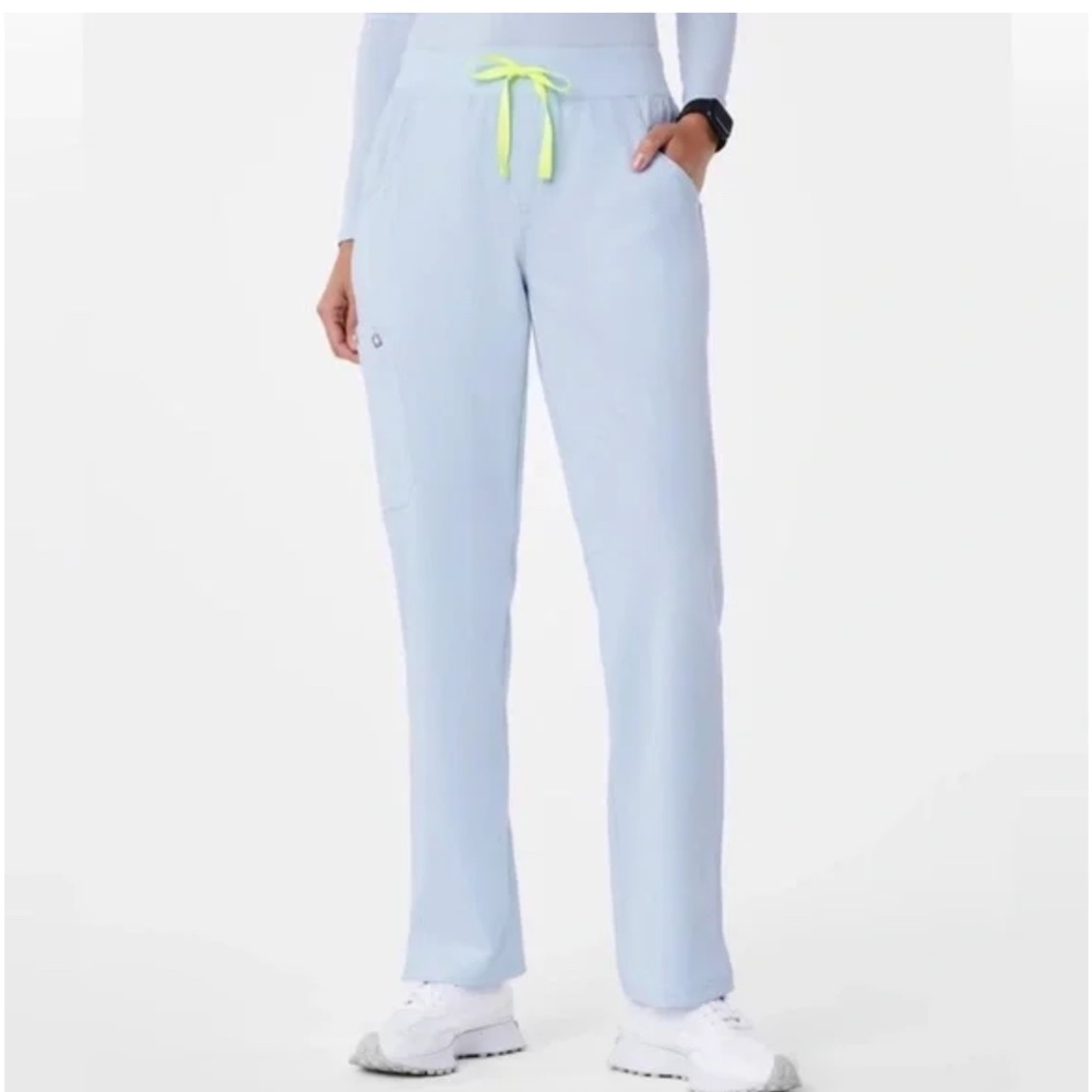 Figs “open skies” light sky blue scrub pants